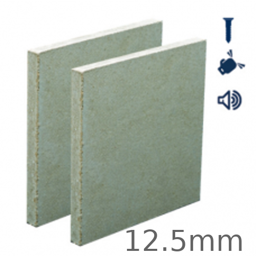 12.5mm British Gypsum Rigidur H Impact Resistant Gypsum Fibre Board